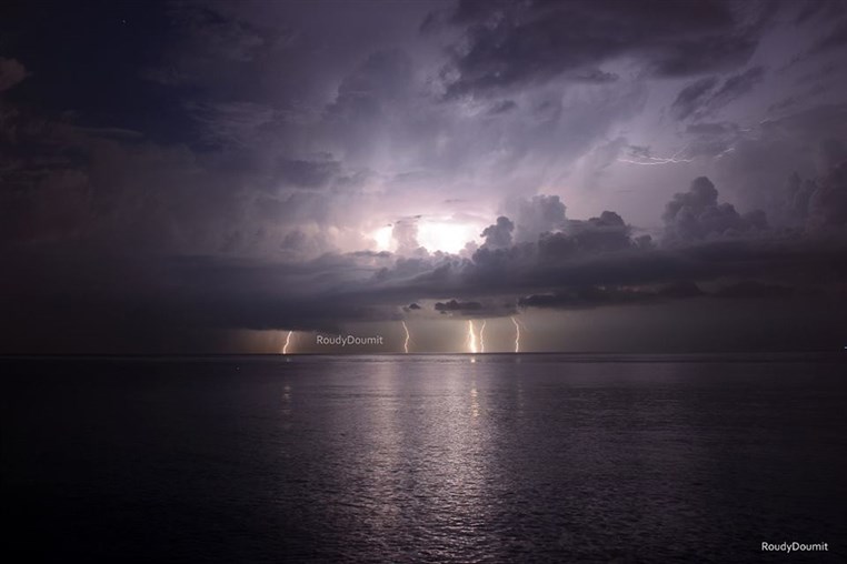 Lebanon Under Thunder Stock Photography